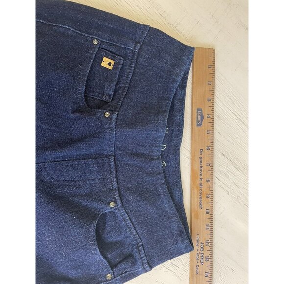 Belle by Kim Gravel Crop Jeans With Zippered Cuff- Dark Blue Women’s Size 26 - Picture 5 of 8